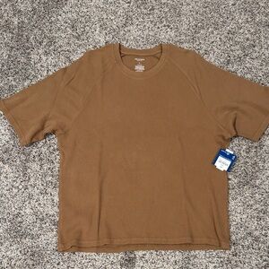 Arizona Jean Company Short Sleeve Waffle Tee in Brown